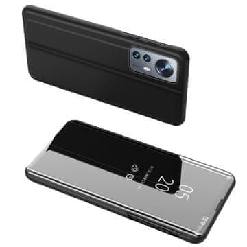 HURTEL Hurtel Clear View Case etui za Xiaomi 12 Lite s preklopom, črn