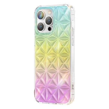 Kingxbar Kingxbar Miya Series ovitek za iPhone 14 Plus - mavrična barva, geometrijski vzorec