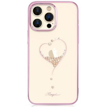 Kingxbar Kingxbar Wish Series ovitek za iPhone 14 Plus - roza, s kristali Swarovski