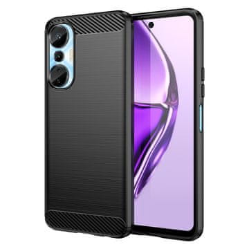HURTEL Carbon Case etui za Infinix Hot 20S, črn
