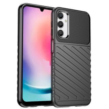 HURTEL Thunder Case ovitek za Samsung Galaxy A24 4G (silikon, črn)