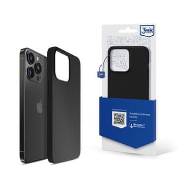 slomart 3mk Silicone ovitek za iPhone 13 Pro Max - črn