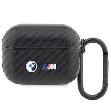 Bmw Etui BMW Carbon Double Metal Logo za AirPods Pro - črn