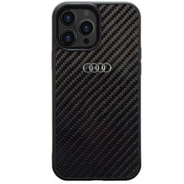 Audi Ovitek iz karbonskih vlaken Audi za iPhone 14 Pro Max, črne barve