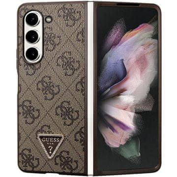 Guess Ovitek Leather 4G Strass Brown za Samsung Galaxy Z Fold5