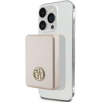Guess Induktivna prenosna baterija 15W 5000mAh MagSafe Gold