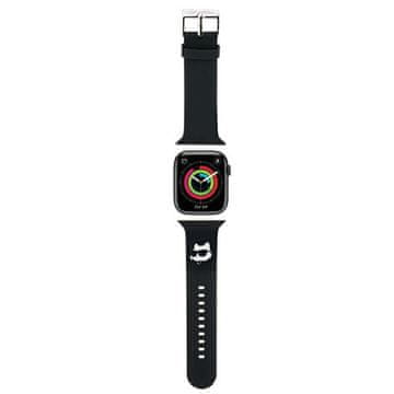 Karl Lagerfeld Karl Lagerfeld 3D Rubber Choupette Head Strap for Apple Watch 42/44/45/49mm - Black