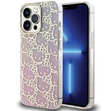 HELLO KITTY Ovitek za iPhone 15 Pro Hello Kitty IML z gradientnim roza vzorcem