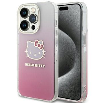HELLO KITTY Ovitek za iPhone 14 Pro Hello Kitty v gradientnem elektro roza odtenku