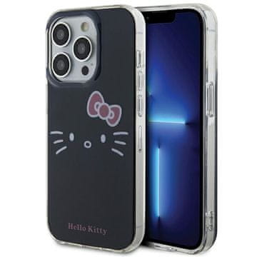 HELLO KITTY Ovitek Hello Kitty IML Kitty Face črne barve za iPhone 15 Pro Max