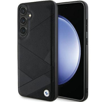 Bmw Ovitek BMW Signature Leather Crossing Lines S24+ Črna