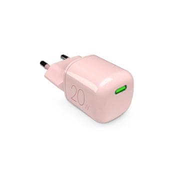 Puro Puro 20W GaN USB-C omrežni polnilnik - roza