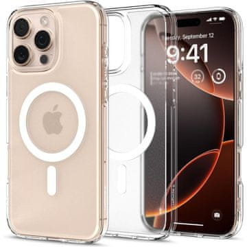 Spigen Ovitek Spigen Ultra Hybrid MagSafe za iPhone 16 Pro - prozoren