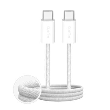 Puro Puro Fabrik 4 USB-C kabel 60W, pleten, 2m, bel