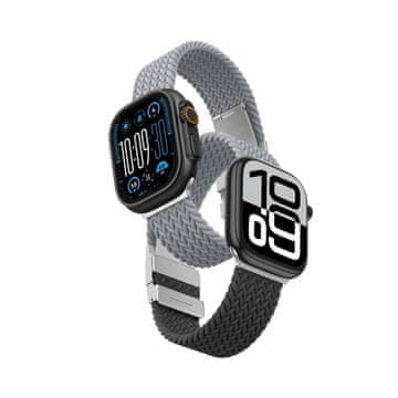 slomart Set 2x AmazingThing Blend Band za Apple Watch 45/46/49mm - Siva/Črna