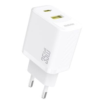 DUDAO Dudao A27 Max 35W GaN stenski polnilnik, 2v1 USB-C/USB-A, bela