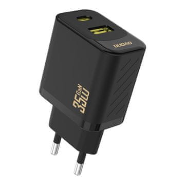 DUDAO Dudao A27 Max 35W GaN stenski polnilnik, 2v1 USB-C/USB-A, črn