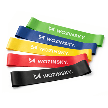WOZINSKY Mini gumijasti trakovi Wozinsky WGO-5 za aktivacijo mišic - 5 kosov