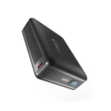 SBS SBS HD 30W 10000mAh USB-C Powerbank z LCD zaslonom - Črna