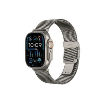 Titan AmazingThing Titan Premium Metal Band za Apple Watch 38-49 mm, srebrn