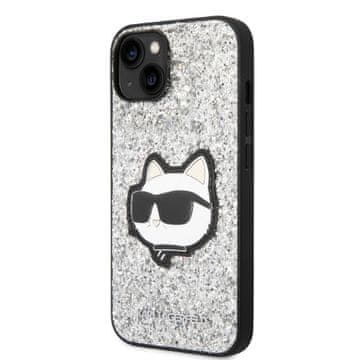 Karl Lagerfeld OVITEK KARL LAGERFELD HARDCASE ZA IPHONE 14 15 13 6.1 BLEŠČEČ CHOUPETTE NAŠEK