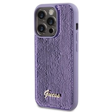 Guess TRDI OVITEK GUESS ZA IPHONE 15 PRO MAX 6.7 Z BLEŠKICAMI S KOVINSKIM LOGO