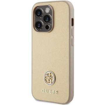 Guess GUESS OVITEK HARDCASE ZA IPHONE 15 PRO MAX 6.7 Z LOGOTIPOM IZ KOVINSKIH RINESTANČKOV