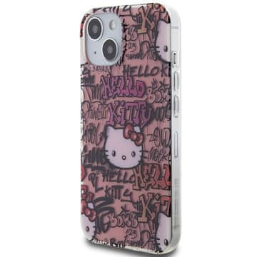 HELLO KITTY OVITEK HELLO KITTY HARDCASE ZA IPHONE 15 14 13 6.1 IML GRAFFITI COVER