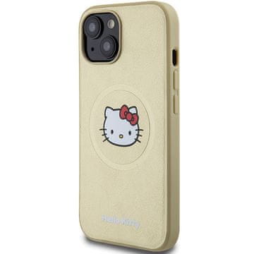 HELLO KITTY OVITEK HELLO KITTY ZA IPHONE 14 15 13 6.1 TRDI USNJENI OVITEK ZA MAGSAFE