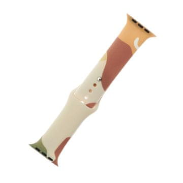 HURTEL Silikonski pašček Moro za Apple Watch 38/40/41 mm - Vzor 1