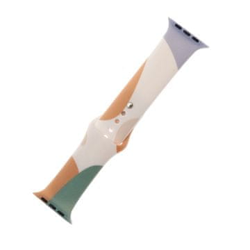 HURTEL Silikonski pašček Moro za Apple Watch 42/44/45/49 mm - Vzorec 5