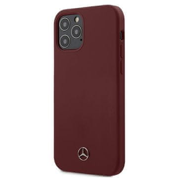 MERCEDES Mercedes Silicone Line ovitek za iPhone 12 / 12 Pro, rdeč