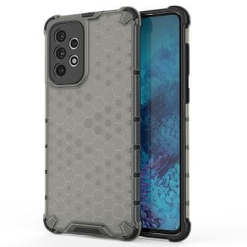 HURTEL Honeycomb ohišje z gel okvirjem za Samsung Galaxy A73, črna