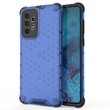HURTEL Honeycomb ohišje z gel okvirjem za Samsung Galaxy A73, modra