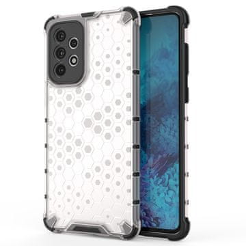 HURTEL Honeycomb ohišje z gel okvirjem za Samsung Galaxy A73, prozoren