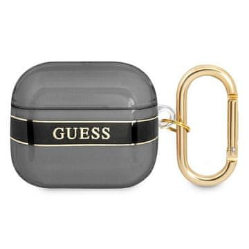 Guess Ovitek za slušalke Guess Strap Collection za AirPods 3, črna