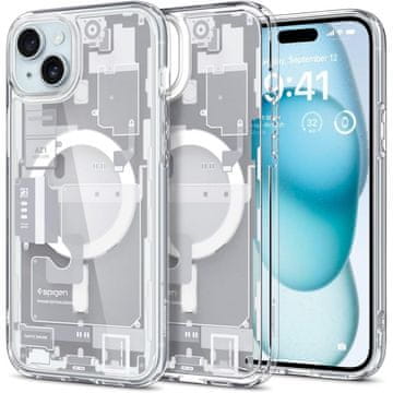 Spigen Spigen Ultra Hybrid Mag ovitek z MagSafe za iPhone 15 Plus - bel (Zero One)