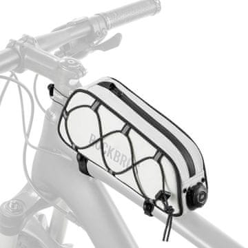 ROCKBROS Rockbros TL004 ROAD TO SKY okvirna torba za kolo, vodoodporna, 0.7 l - bela
