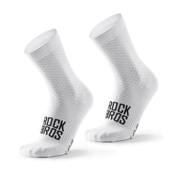 ROCKBROS Rockbros ROAD TO SKY kolesarske nogavice, 39-42 - bele