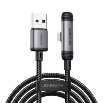 Joyroom Joyroom S-A56 EnjoyX 90 USB-A - Lightning 3A kabel 1.2m - črn