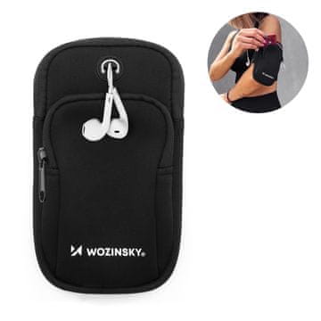 WOZINSKY Wozinsky tekaška torbica za roko (črna)
