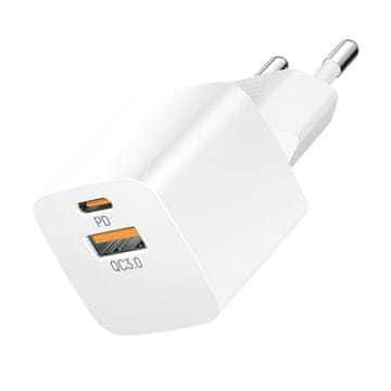 WOZINSKY Wozinsky CMWCW 20W USB-C / USB-A zidni polnilnik - bel