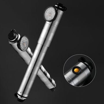 ROCKBROS Rockbros HQ-67A-L03 pumpa za kolo s manometrom, srebrna