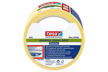 Tesa Dvostranski lepilni trak Double-sided adhesive tape 4939, 10 m x 50 mm, removable, white