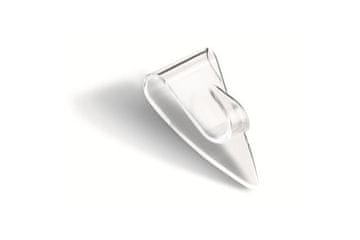 Tesa Lepilni kavelj Adhesive hook, decorative, triangular, transparent, Powerstrips