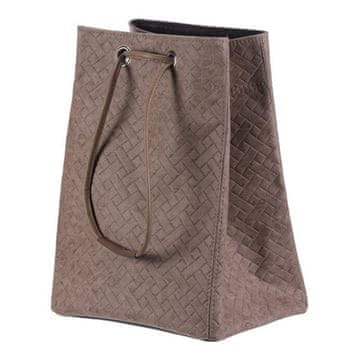 Autronic Koš za perilo Laundry basket - fabric, drawstring, brown color (DT3011 BRN-M)