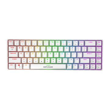 Fifine Fifine GK1W mechancial keyboard, 65% RGB (white)