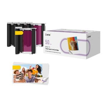 2x3 Liene 2x3" foto papir, 50 listov + 5 kartuš