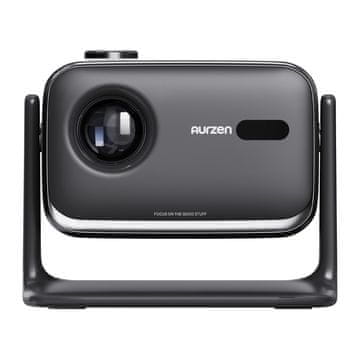 BOOM Aurzen Boom Mini črni projektor, Full HD, Google TV