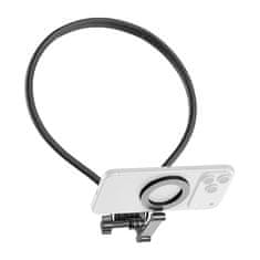 AOCHUAN Free MG1 Hands-Free vratni nosilec za pametni telefon (črn)